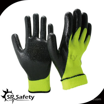 7G Nappy Acrylic Liner Coated Smooth Finished Gloves/ Knitted Nitrile Coating Glove/Working Glove